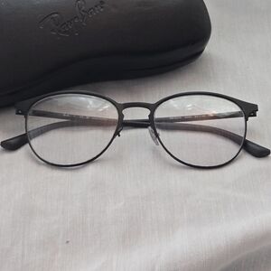 Ray-Ban RB6375 2944 Matte Black Round Wire Eyeglasses Frames 51-18-145 RX